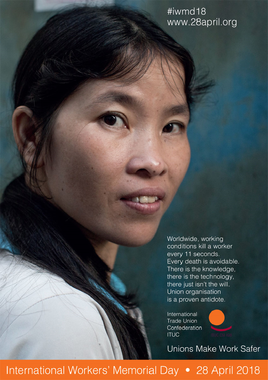 Poster Um trabalhador morre a cada 11 segundos